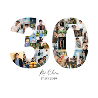 30 Birthday Photo Collage