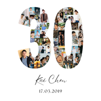 30 Birthday Photo Collage