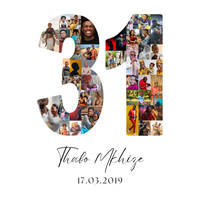 31 Birthday Photo Collage