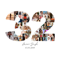 32 Birthday Photo Collage