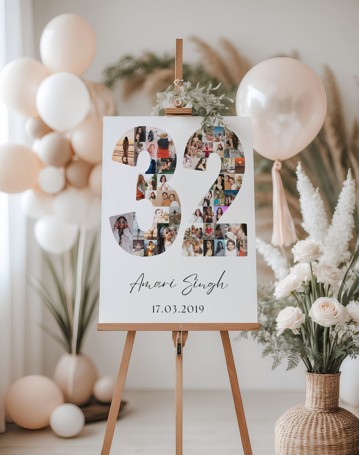 32 Birthday Photo Collage