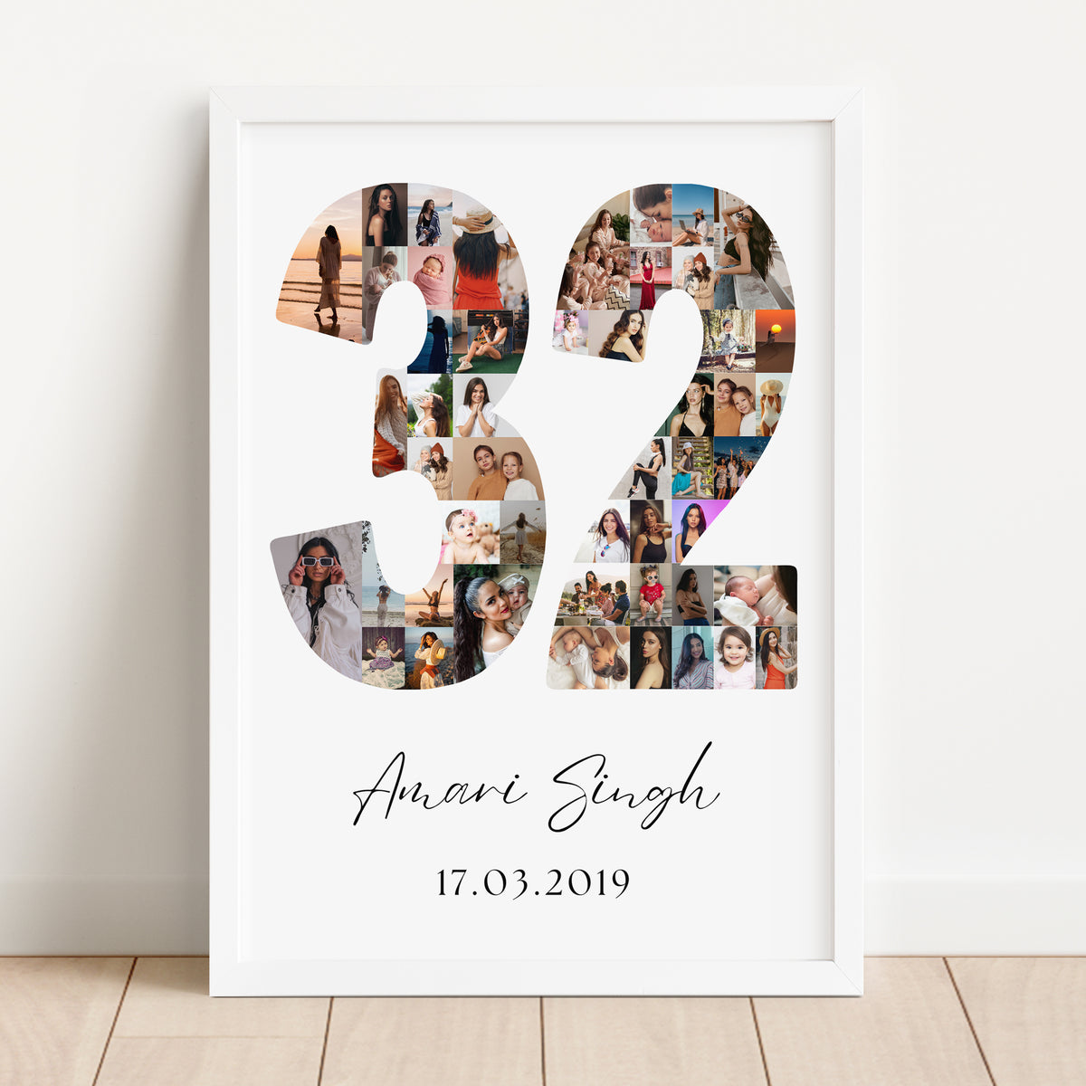 32 Birthday Photo Collage