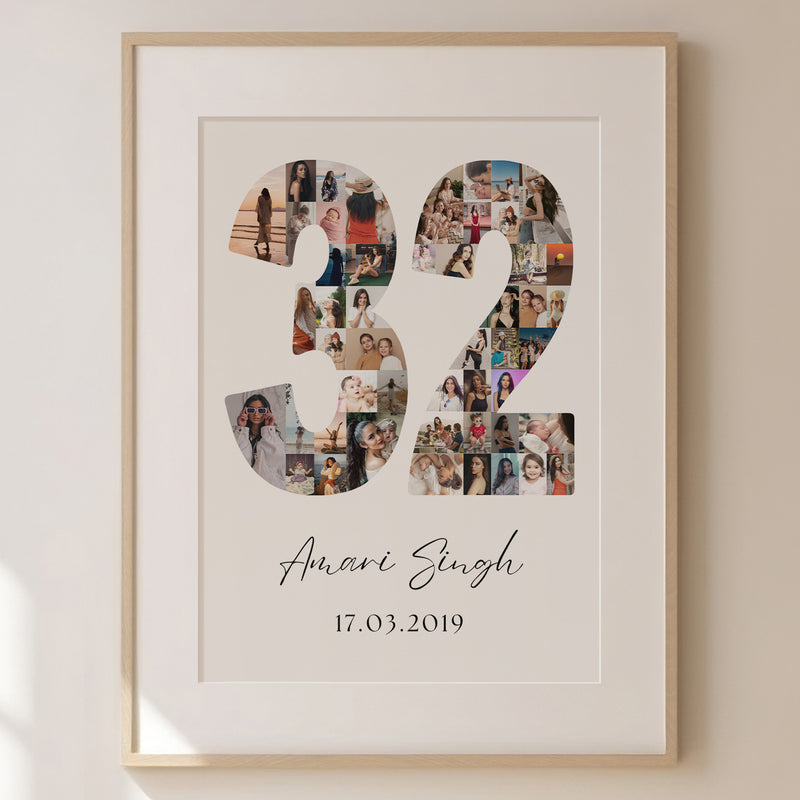 32 Birthday Photo Collage