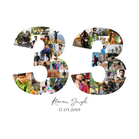 33 Birthday Photo Collage