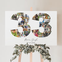 33 Birthday Photo Collage