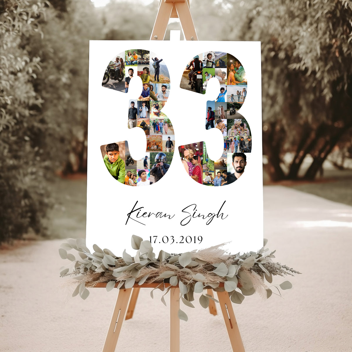 33 Birthday Photo Collage