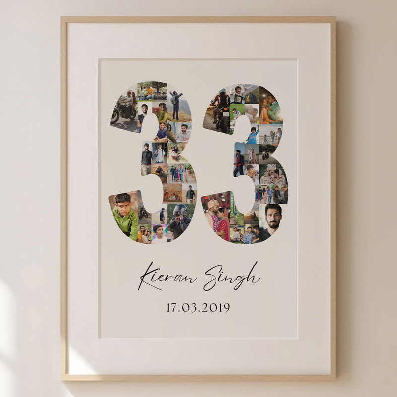 33 Birthday Photo Collage