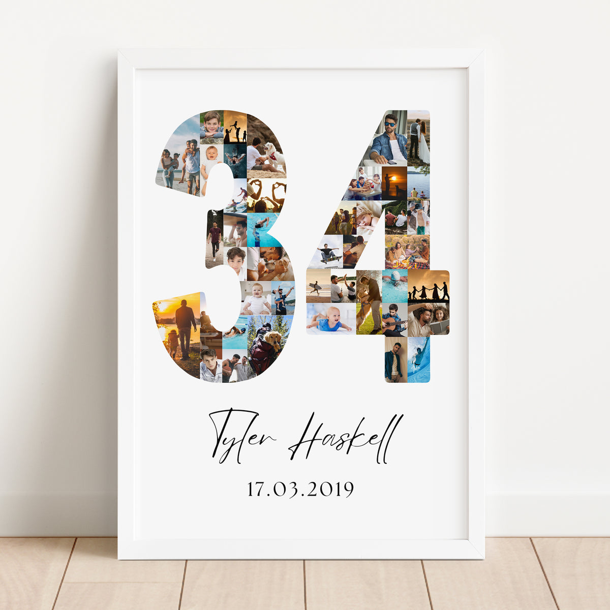 34 Birthday Photo Collage
