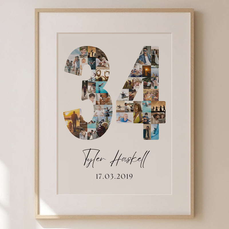 34 Birthday Photo Collage
