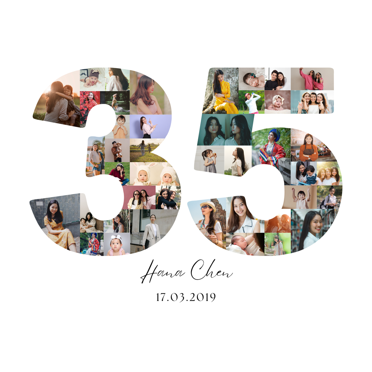 35 Birthday Photo Collage
