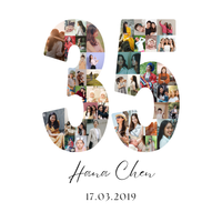 35 Birthday Photo Collage