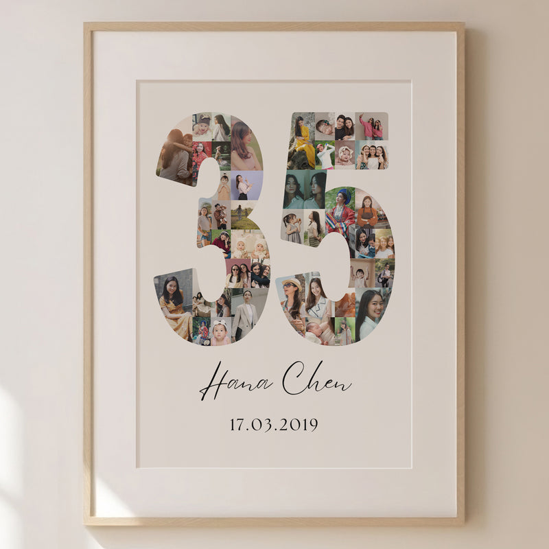 35 Birthday Photo Collage