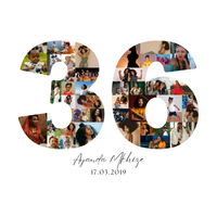 36 Birthday Photo Collage