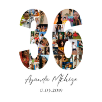 36 Birthday Photo Collage