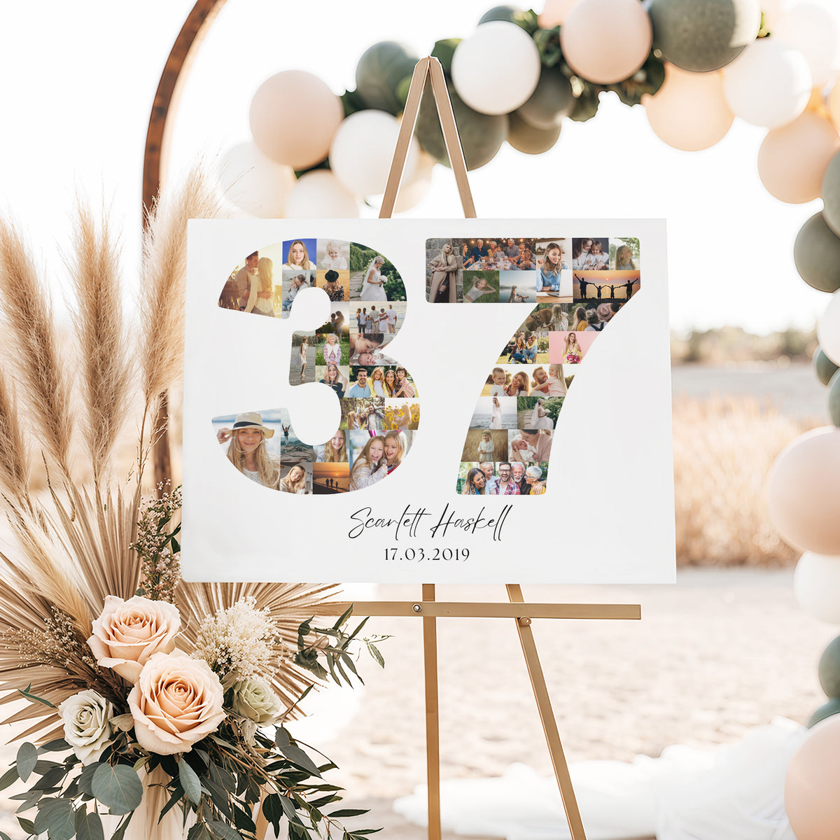 37 Birthday Photo Collage