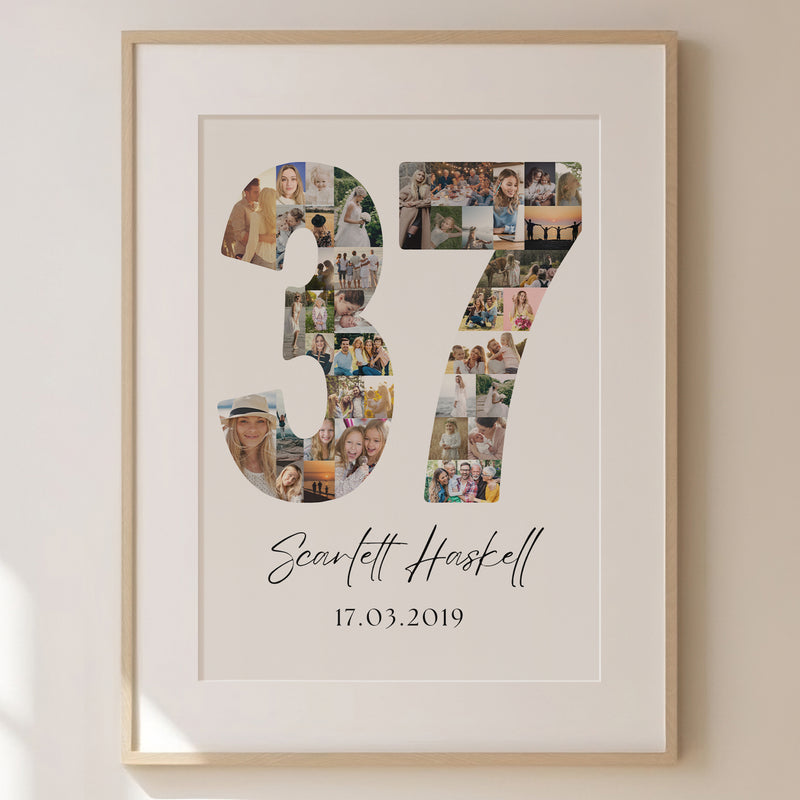 37 Birthday Photo Collage