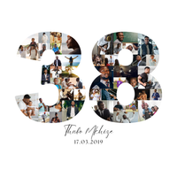 38 Birthday Photo Collage