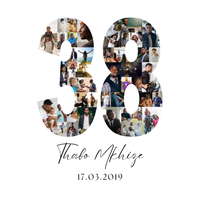 38 Birthday Photo Collage