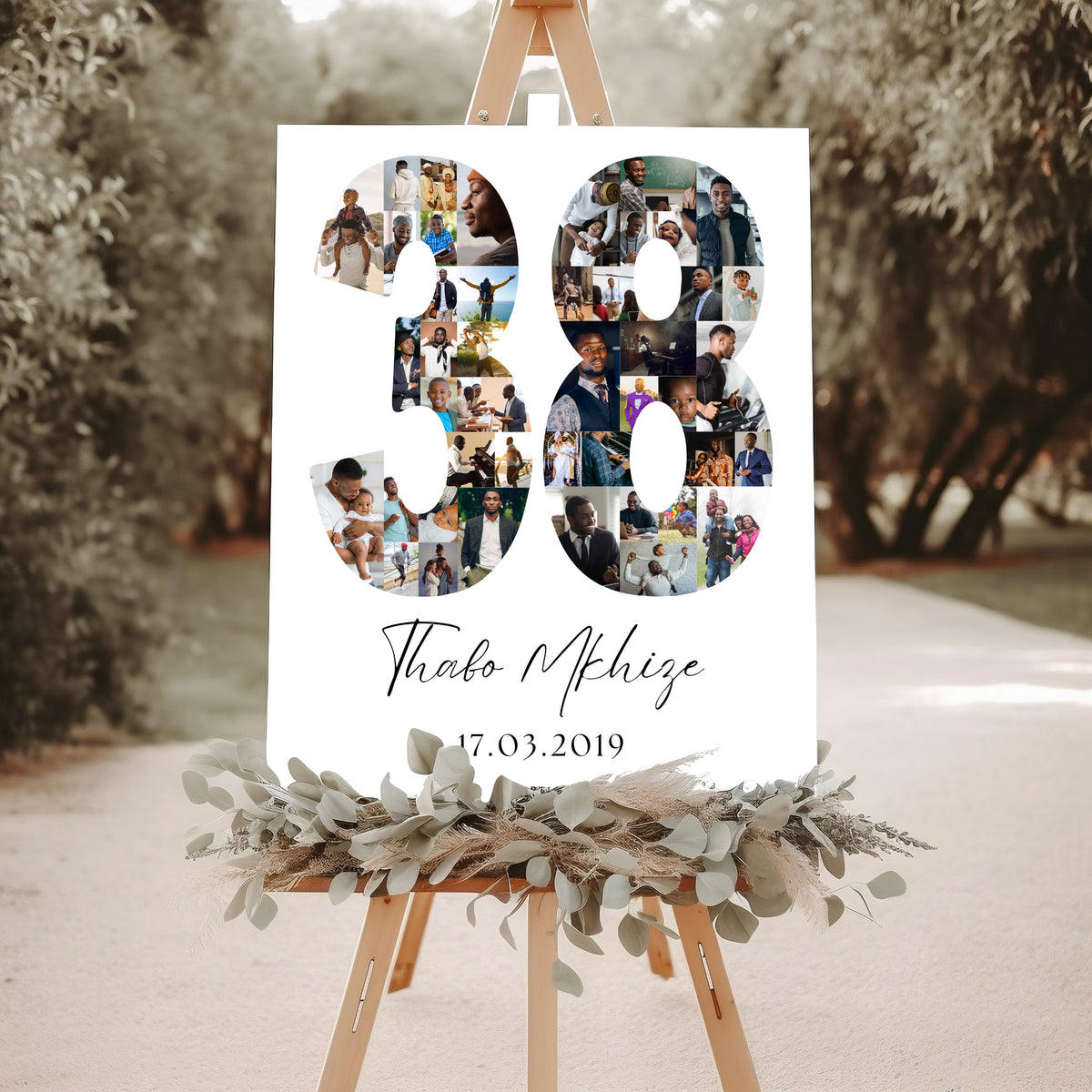 38 Birthday Photo Collage