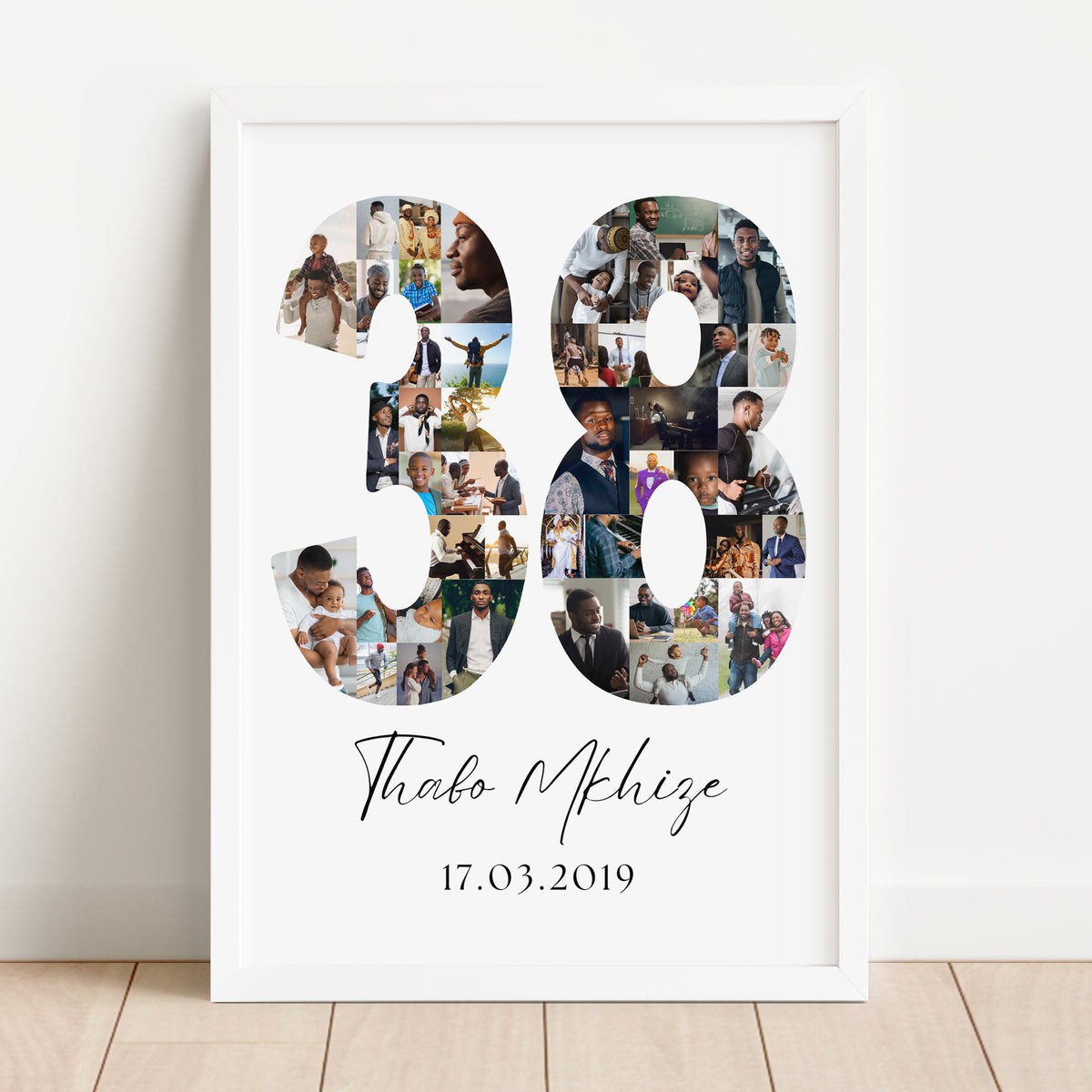 38 Birthday Photo Collage