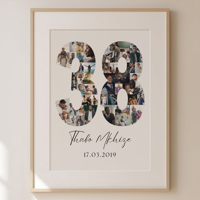 38 Birthday Photo Collage