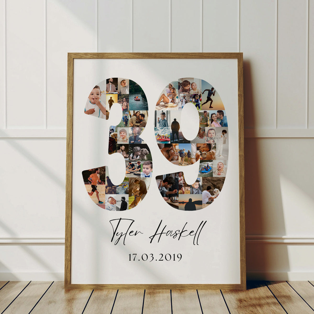 39 Birthday Photo Collage