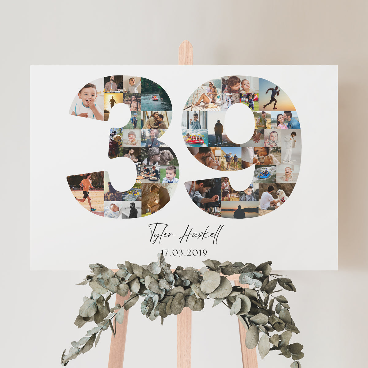 39 Birthday Photo Collage
