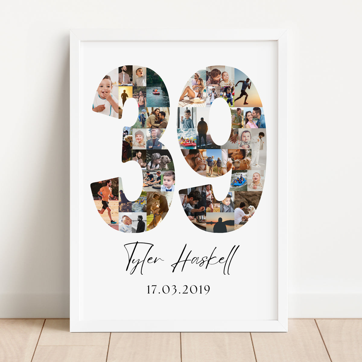 39 Birthday Photo Collage