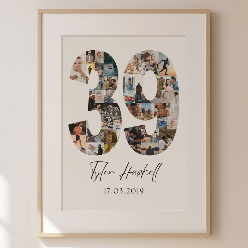39 Birthday Photo Collage