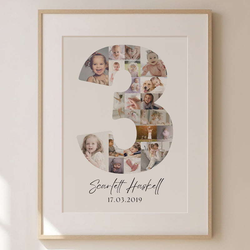 3 Birthday Photo Collage