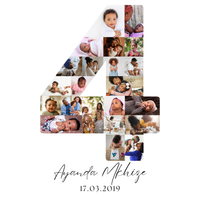 4 Birthday Photo Collage
