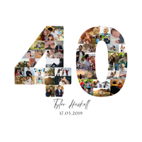 40 Birthday Photo Collage
