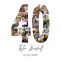 40 Birthday Photo Collage