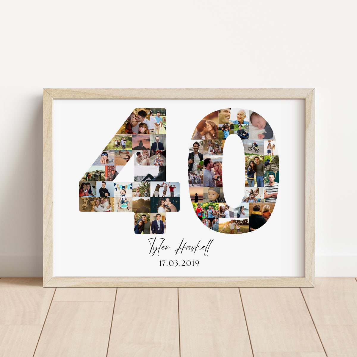 40 Birthday Photo Collage