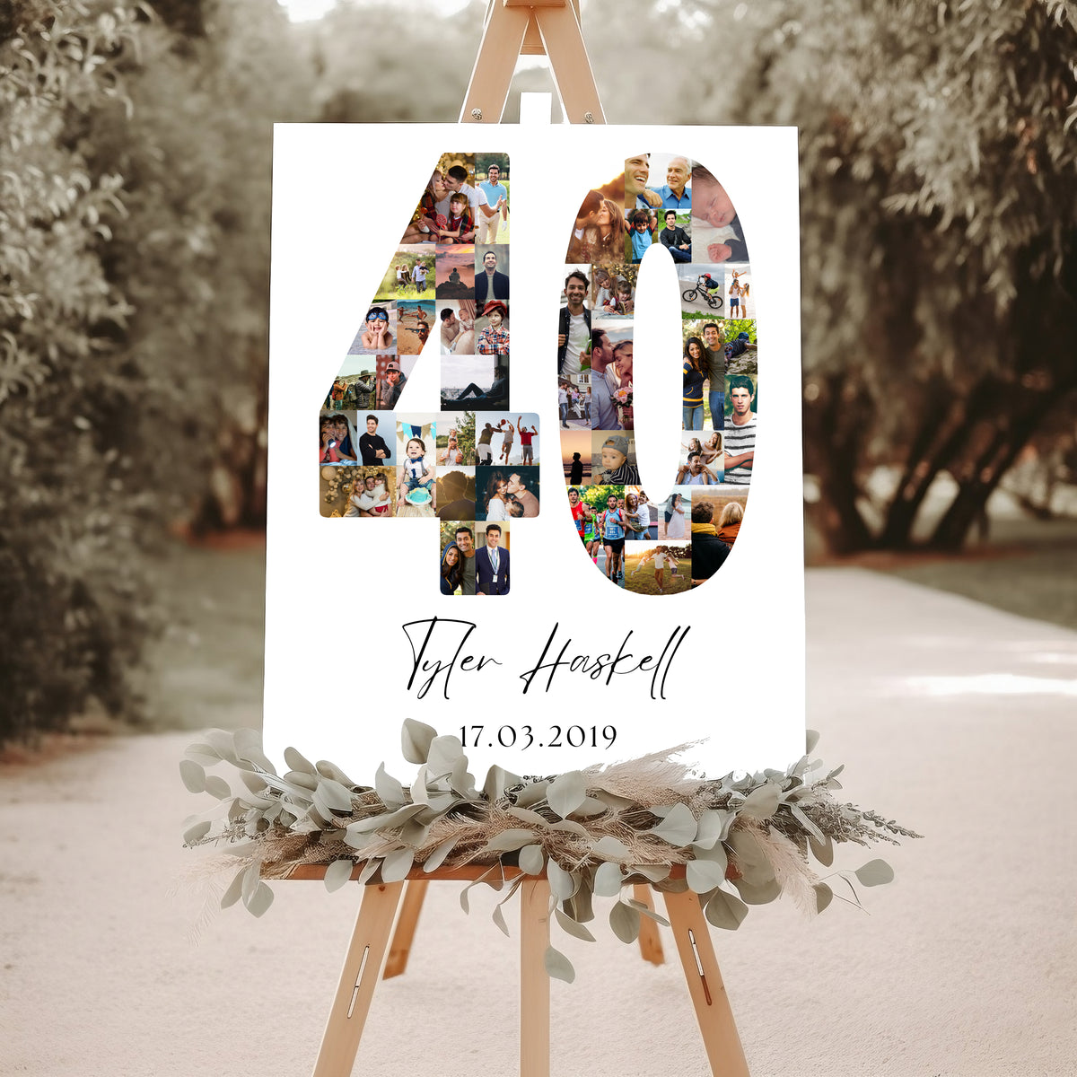 40 Birthday Photo Collage