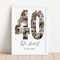40 Birthday Photo Collage