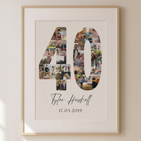 40 Birthday Photo Collage