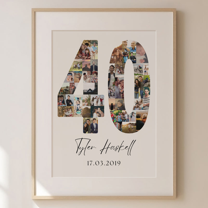 40 Birthday Photo Collage