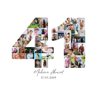 41 Birthday Photo Collage