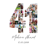 41 Birthday Photo Collage