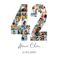 42 Birthday Photo Collage