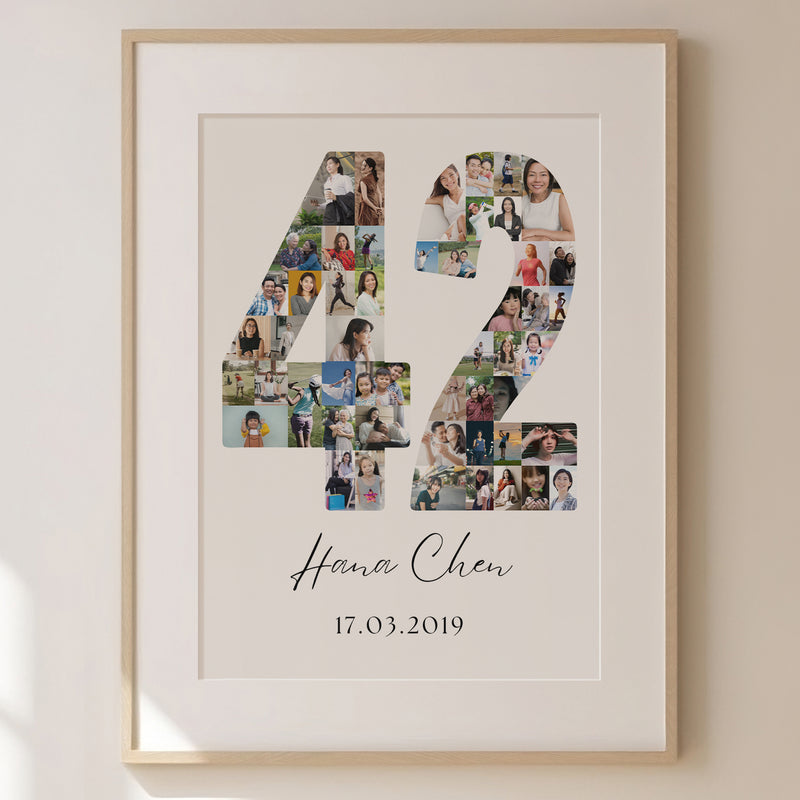 42 Birthday Photo Collage