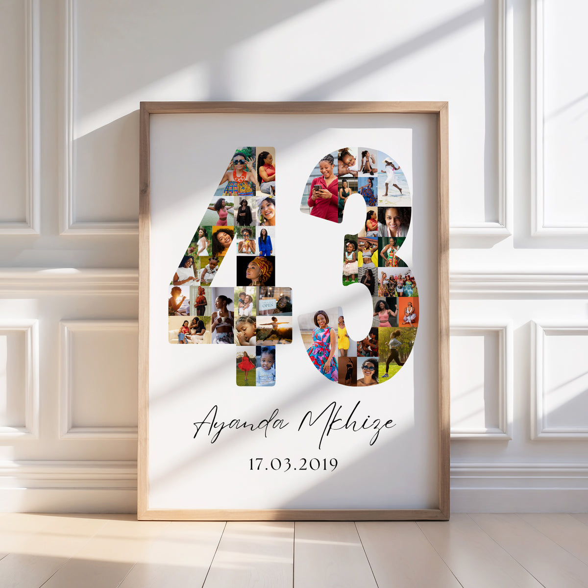 43 Birthday Photo Collage