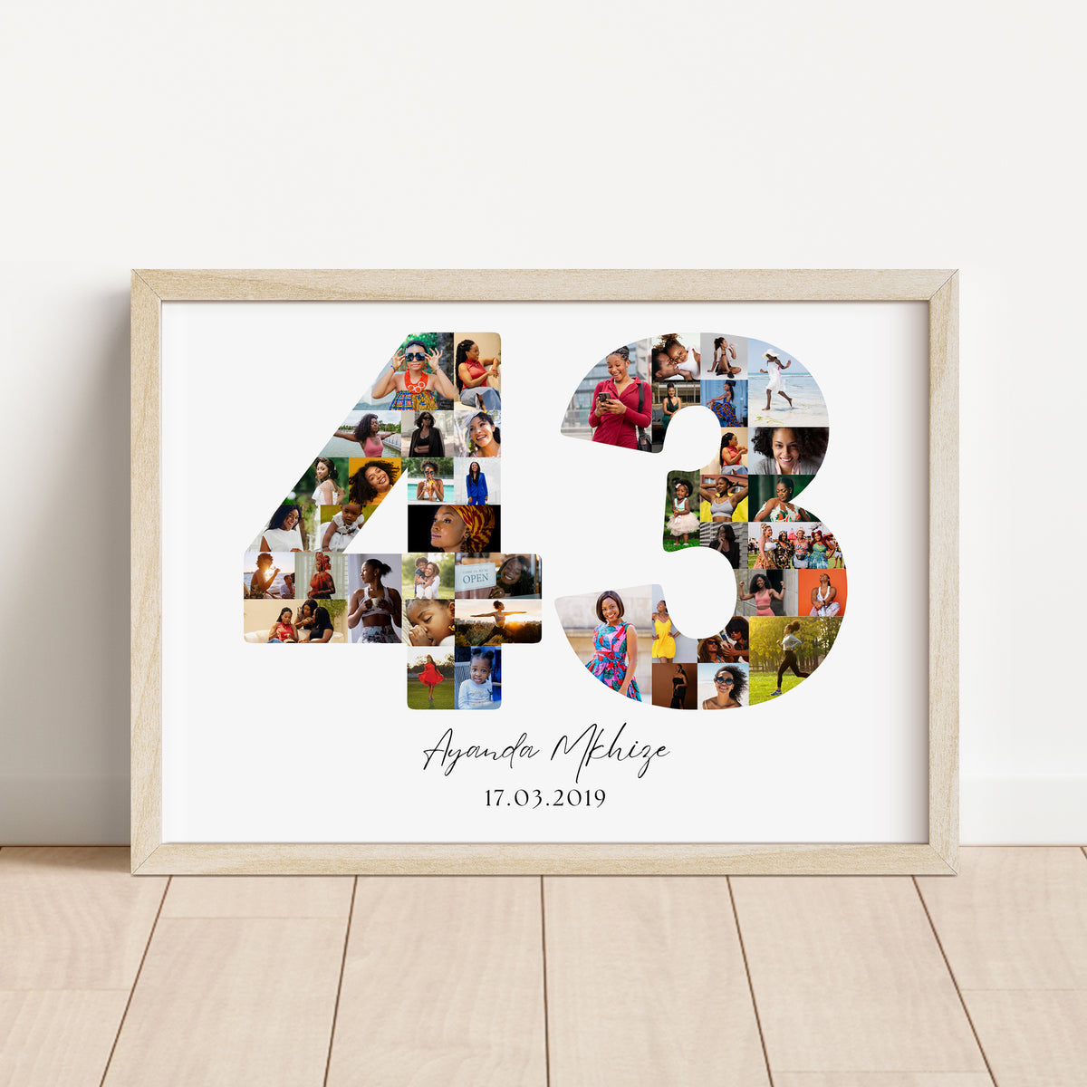 43 Birthday Photo Collage