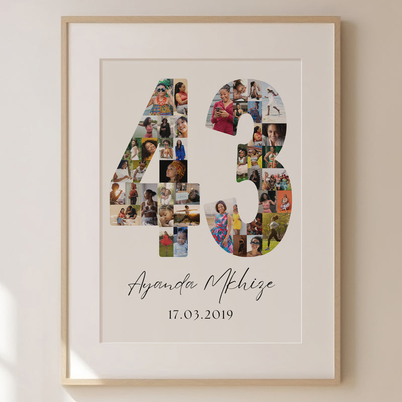 43 Birthday Photo Collage
