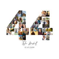 44 Birthday Photo Collage