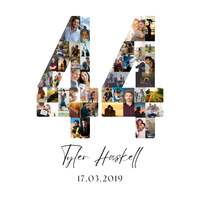 44 Birthday Photo Collage