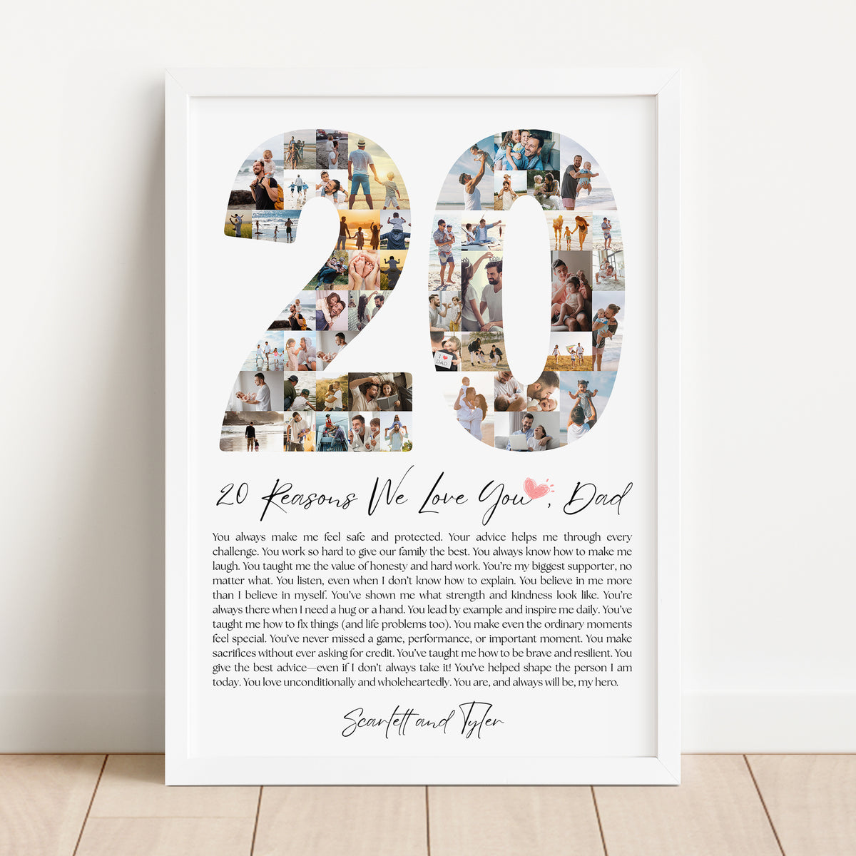 20 Reasons Dad - Photo Collage