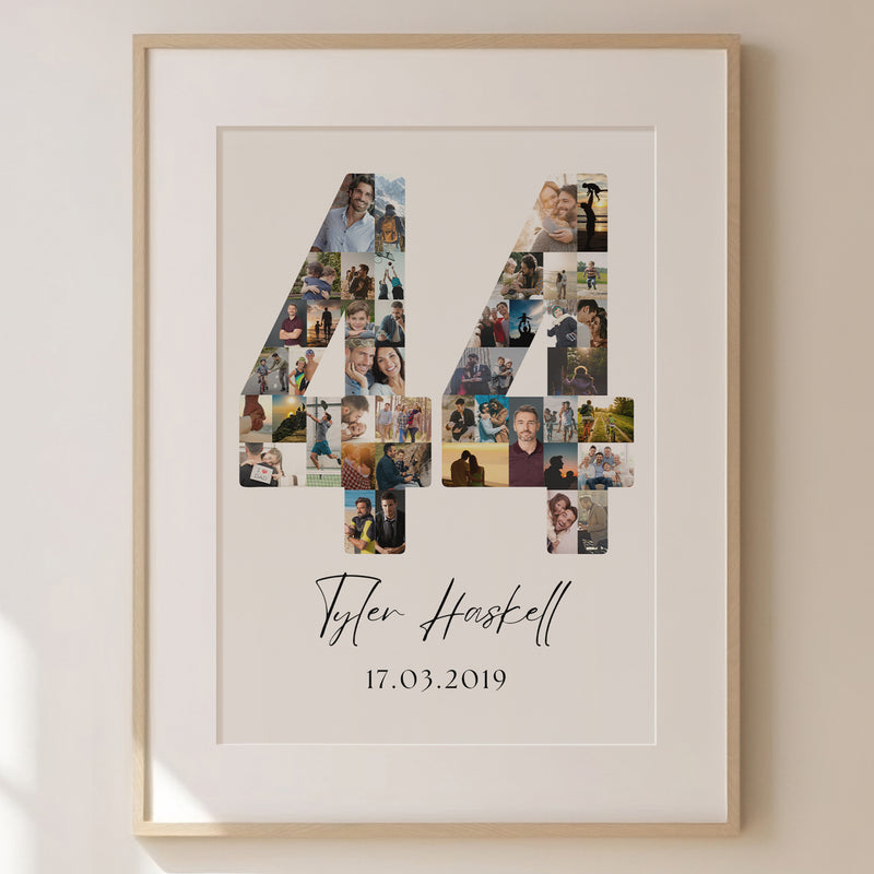 44 Birthday Photo Collage