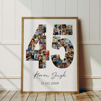 45 Birthday Photo Collage